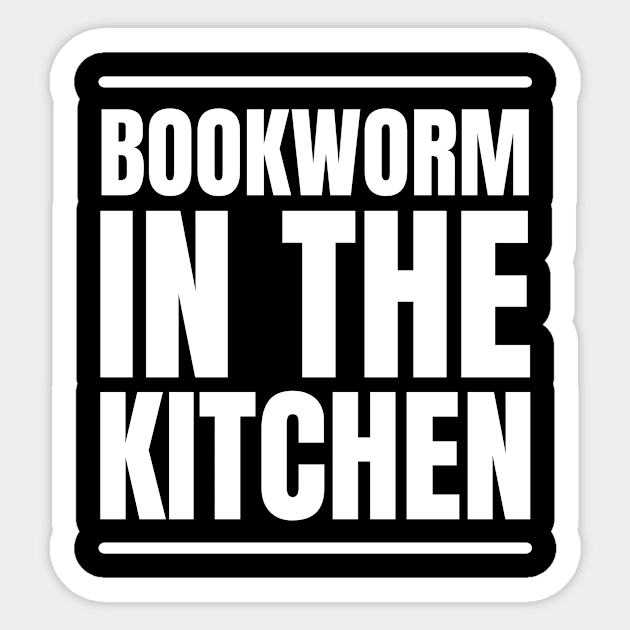 Culinary Bookworm: An Ideal Gift for Chef, Book Lovers, and Cooks Sticker by YUED